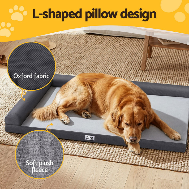 i.Pet Pet Bed Plush Soft Cushion Egg Crate Large Sofa Platform Removable Washable