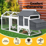 i.Pet Chicken Coop Rabbit Hutch Extra Large Wooden Run Bunny Cage House Outdoor