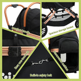 i.Pet Pet Dog Stroller Pram Large Cat Carrier Travel Pushchair Foldable 4 Wheels