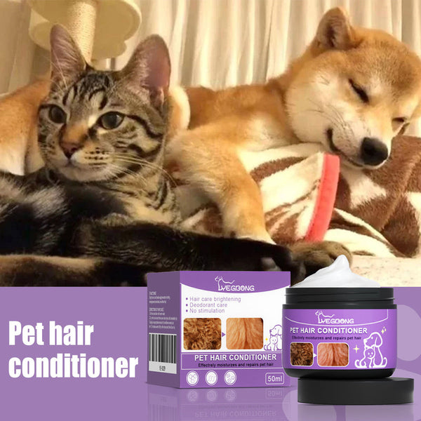 Yegbong Pet Hair Conditioner, Fluffy Soft Not Knot Pet Pet Hair Clean Nursing Hair Cream