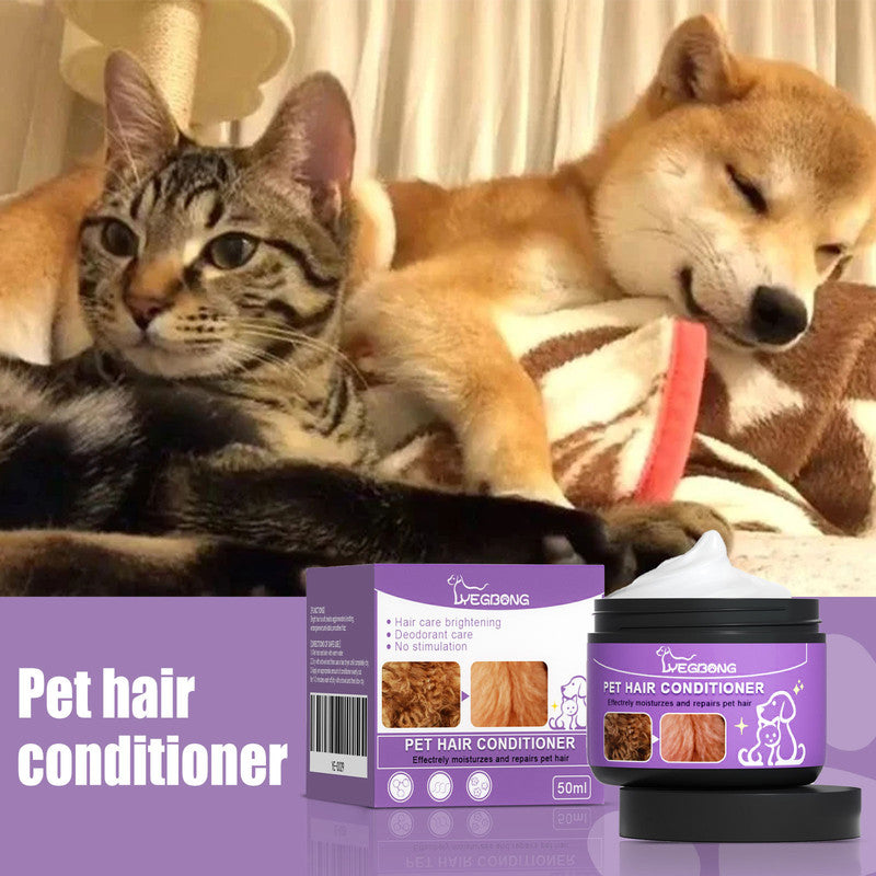 Yegbong Pet Hair Conditioner, Fluffy Soft Not Knot Pet Pet Hair Clean Nursing Hair Cream