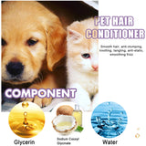 Yegbong Pet Hair Conditioner, Fluffy Soft Not Knot Pet Pet Hair Clean Nursing Hair Cream