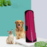 Pet Dog Cat Hair Fur Deshedding Shedding Trimmer Grooming Roll Comb Brush red