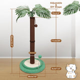 VaKa Cat Tree Scratching Post Large Palm Tree Cat Post Dangling Balls Cat Toy