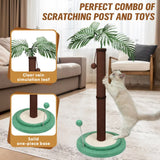 VaKa Cat Tree Scratching Post Large Palm Tree Cat Post Dangling Balls Cat Toy