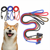 Dog Training Correction Leash Lead Cesar Puppy Pets Millan Slip Nylon Rope 10*140mm - Black