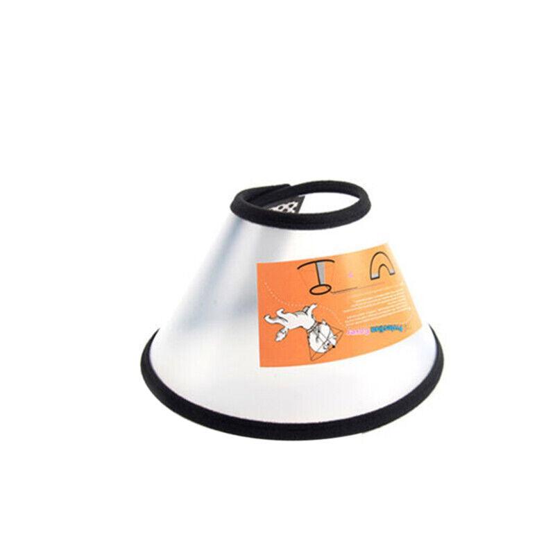 Pet Dog Cat Cone Protective Collar Wound Healing Medical Elizabethan E-Collar Au - 2+#(38-44CM  depth: 18.5CM)