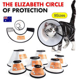 Pet Dog Cat Cone Protective Collar Wound Healing Medical Elizabethan E-Collar Au - 2#(38-44CM  depth: 20.5CM)