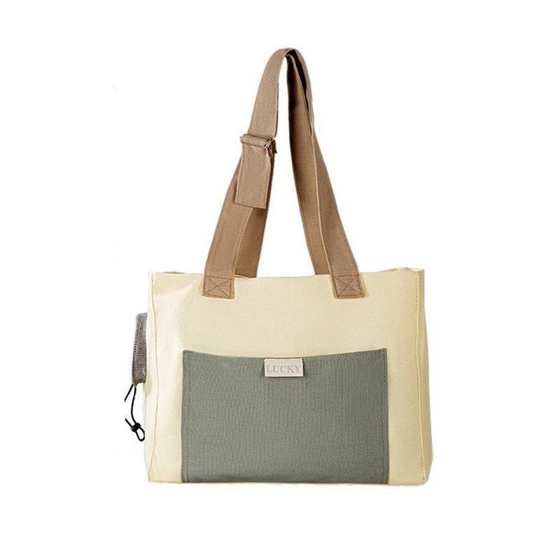 Portable Breathable Adjustable Crossbody Pet Carrier Bag Large Capacity for Pet - Green