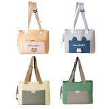 Portable Breathable Adjustable Crossbody Pet Carrier Bag Large Capacity for Pet - Blue