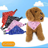 L Adjustable Pet Dog Bandana Collar Triangle Scarf For Puppy Cat Neckerchief - Red