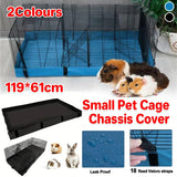 Waterproof Small Pet Crate Sump Cover Dirt Resistant Mat Easy to Clean Protector - Black