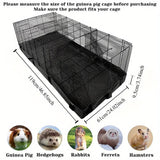 Waterproof Small Pet Crate Sump Cover Dirt Resistant Mat Easy to Clean Protector - Black