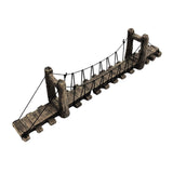 Resin Bridge Aquarium Decoration Fish Tank Accessories Shrimp Tortoise Climbing - Suspension Bridge-M