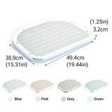 Anti Spill Cat Litter Mat Double Layer Pet Toilet Mat for Litter Box - Grey