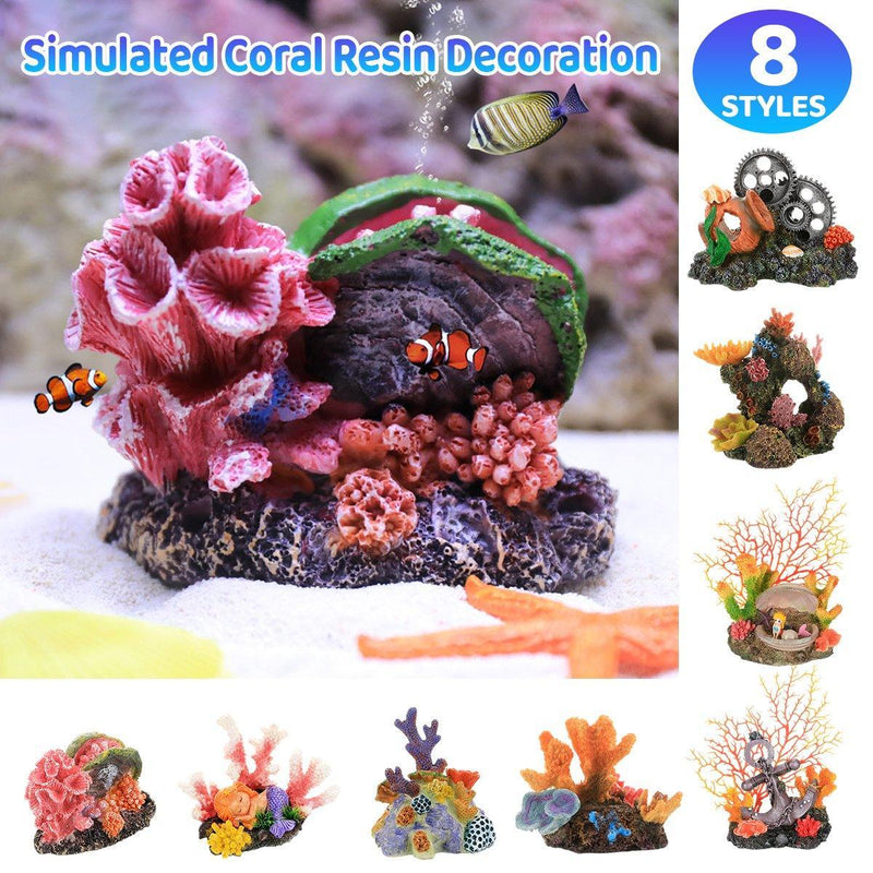 Aquarium Resin Coral Decorations for Fish Tank Marine Simulation Micro Landscape - GH1465
