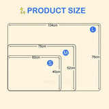 Medium Size Pet Mat Paw Print Cat Dog Puppy Fleece Soft Pet Blanket Bed Cushion - Beige