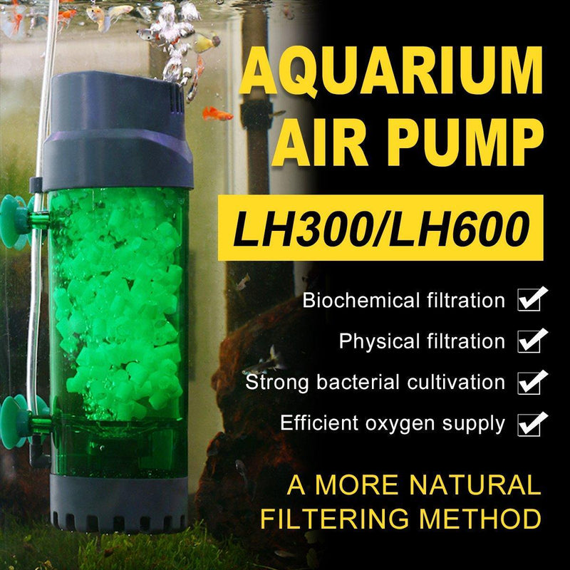 Fluidiz Bed Aquarium Fish Tank Internal Filter Oxygenation Pump for Clear Water - LH300
