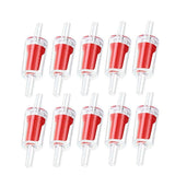 5/10Xcheck Valve Fish Tank Aquarium Air Pump Silicone Non-Return One Way Airline - 5PCS