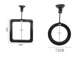 Fish Feeding Ring Aquarium Fish Tank Feeder Floating Fish Food Feeder Fish Food Black - Black Square
