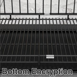 Metal Dog Crate Pet Cage with Divider for Puppies Cats Kennel Indoor Pet House - Large-Pink