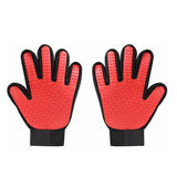 Pet Dog Cat Massage Hair Removal Grooming Comb Touch Cleaning Brush Magic Glove - Red Right Hand