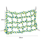 Hanging Climbing Net for Birds and Small Pets Cotton or Hemp Rope Cage Hammock - Hemp Rope