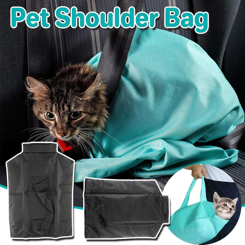 Portable Pet Shoulder Tote Bag for Cats and Small Dogs Outdoor Travel Carrier - Blue
