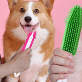 3PCS Pet Hair Remove Brush Car Detailing Brush Portable Dog Rubber Massage Brush