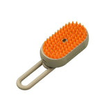 Mango Pet Massage Comb Spray Brush for Dogs Cats Grooming Shedding Detangler - White