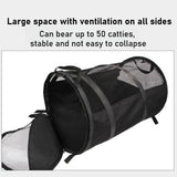 Foldable Pet Car Carrier Bag Breathable Travel Tent Portable Kennel for Transport - Grey