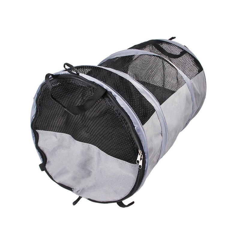 Foldable Pet Car Carrier Bag Breathable Travel Tent Portable Kennel for Transport - Grey