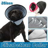 Elizabethan Collar Anti Licking Biting Pet Collar for Cats and Dogs Recovery Use - Grey-Size2