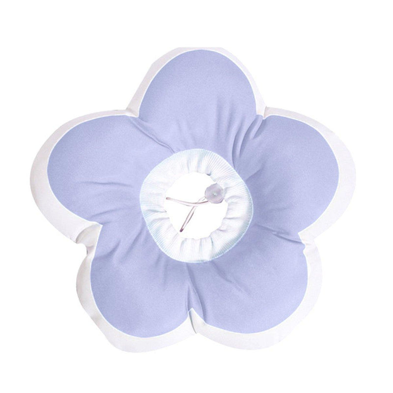 Elizabethan Cat Recovery Collar Anti Licking Pet Cone Protective Neck Ring - Purple-M