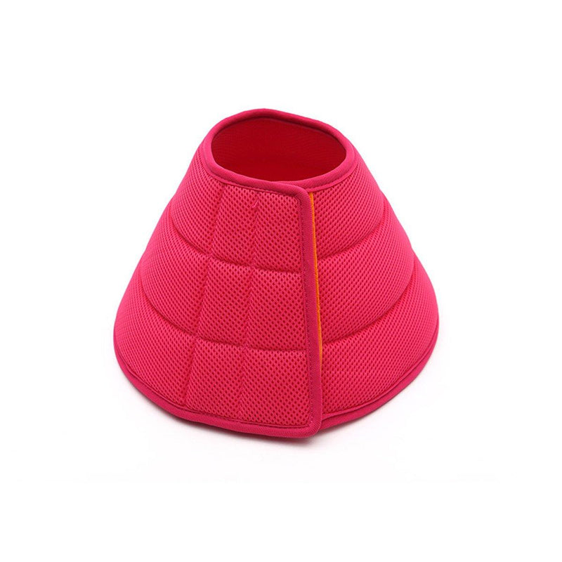 Elizabethan Collar Anti Licking Biting Pet Collar for Cats and Dogs Recovery Use - Rose Red-Size4
