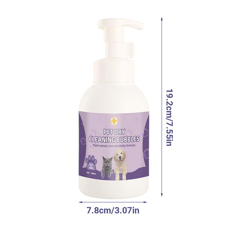 500ml Pet Leave In Dry Cleaning Foam No Rinse Bath Wash for Dogs and Cats