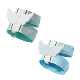 Pet Angel Wings Dog Vest Leash Cat Harness Anti-Break Walking Dog Leash Set - Blue-S