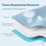 Pet Angel Wings Dog Vest Leash Cat Harness Anti-Break Walking Dog Leash Set - Blue-S