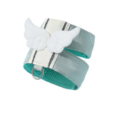 Pet Angel Wings Dog Vest Leash Cat Harness Anti-Break Walking Dog Leash Set - Blue-S