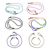 Adjustable Diagonal Dog Walking Leash Hands Free Crossbody Pet Lead Dogs - Purple