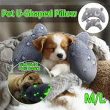 Cervical Vertebrae Protection Pet Pillow U-shaped Dog Backrest Cushion For Sleep - M