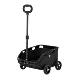 Pet Stroller Dog Cat Carrier Cart Travel Foldable Puppy Trolley Travel Outing - Grey