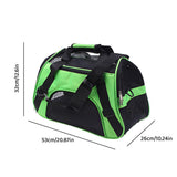 Pet Carrier Bag Portable Large Cat Dog Comfort Tote Travel Bag Airline Approved - Green