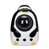Cat Dog Backpack Carrier Breathable Pet Carrier Bag for Outdoor Travel - Penguin