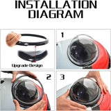 Cat Dog Backpack Carrier Breathable Pet Carrier Bag for Outdoor Travel - Red with White