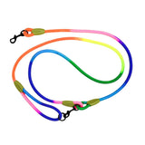 Adjustable Diagonal Dog Walking Leash Hands Free Crossbody Pet Lead Dogs - Colourful