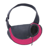 L Size Pet Shoulder Carrier Bag Puppy Cat Dog Travel Sling Backpack Portable - Rose Red