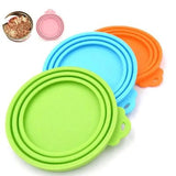 Yellow 1/2/3X Silicone Pet Food Can Cover Reusable Lid for Pet Food Storage - 1 PC