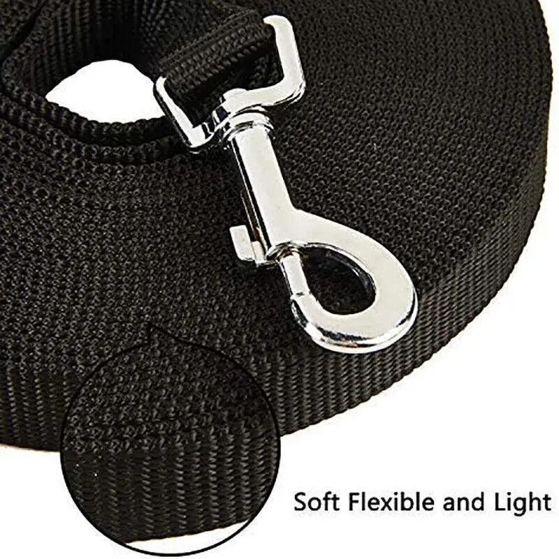 50Ft/15M Long Dog Lead Pet Puppy Leash Training Obedience Recall Walk Tracking - Blue