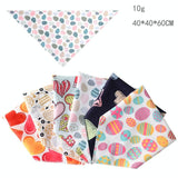 Cute Pet Triangle Towel Bib Cartoon Cats And Dogs Drool Towel Scarf - 01